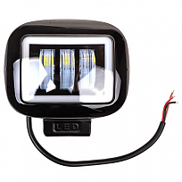 Фара светодиодная OFF ROAD 115*120мм прямоугольная 12V/24V 30W 6000К SKYWAY 9 диодов Дальний свет